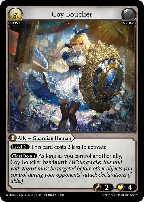 Image for Coy Bouclier (26) (Distorted Reflections Starter Decks) (DTRSD) - Grand Archive TCG