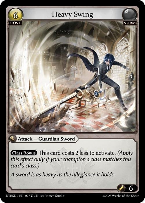 Image for Heavy Swing (27) (Distorted Reflections Starter Decks) (DTRSD) - Grand Archive TCG