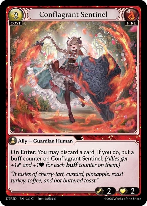 Image for Conflagrant Sentinel (39) (Distorted Reflections Starter Decks) (DTRSD) - Grand Archive TCG