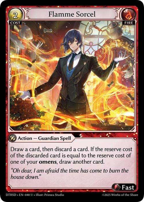 Image for Flamme Sorcel (40) (Distorted Reflections Starter Decks) (DTRSD) - Grand Archive TCG