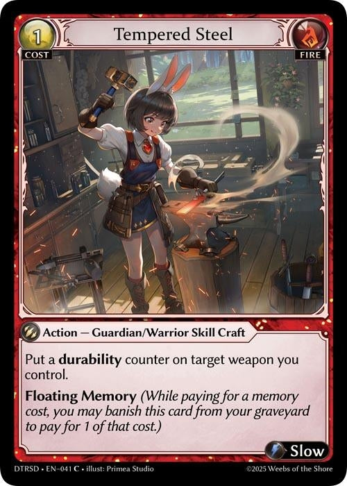 Image for Tempered Steel (41) (Distorted Reflections Starter Decks) (DTRSD) - Grand Archive TCG
