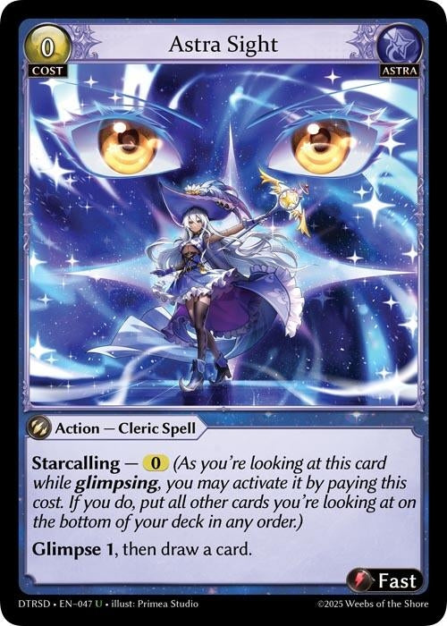 Image for Astra Sight (47) (Distorted Reflections Starter Decks) (DTRSD) - Grand Archive TCG