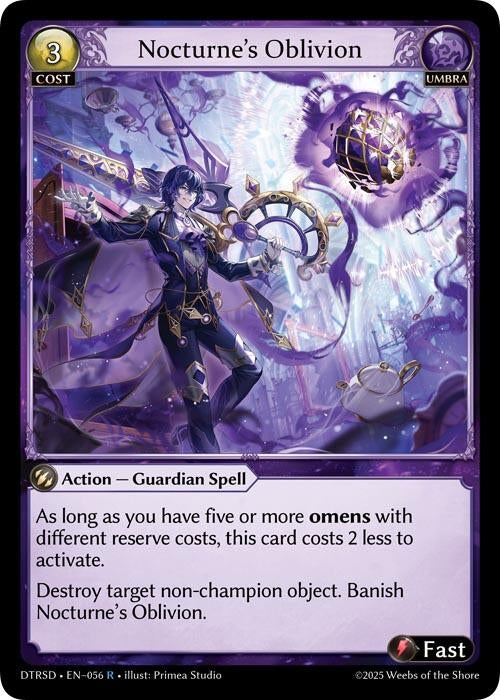Image for Nocturne's Oblivion (56) (Distorted Reflections Starter Decks) (DTRSD) - Grand Archive TCG