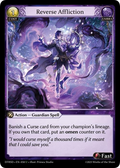 Image for Reverse Affliction (58) (Distorted Reflections Starter Decks) (DTRSD) - Grand Archive TCG