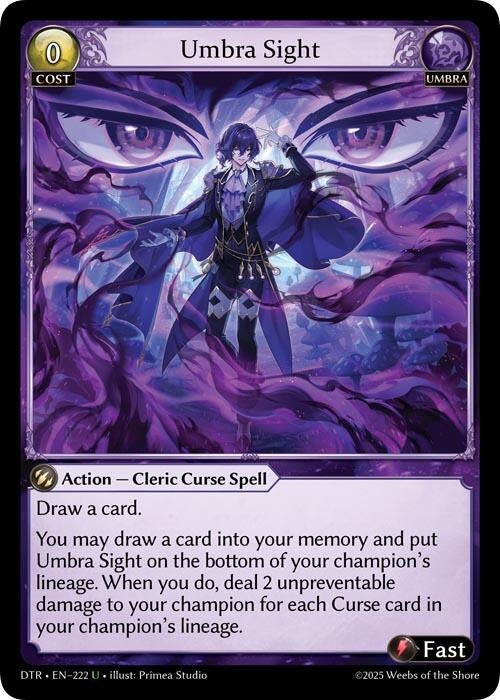 Image for Umbra Sight (60) (Distorted Reflections Starter Decks) (DTRSD) - Grand Archive TCG