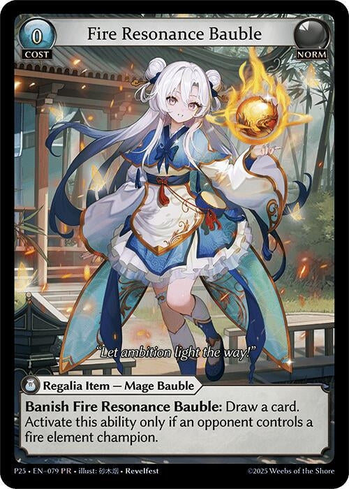 Image for Fire Resonance Bauble (079) (Promotional Cards) (P) - Grand Archive TCG