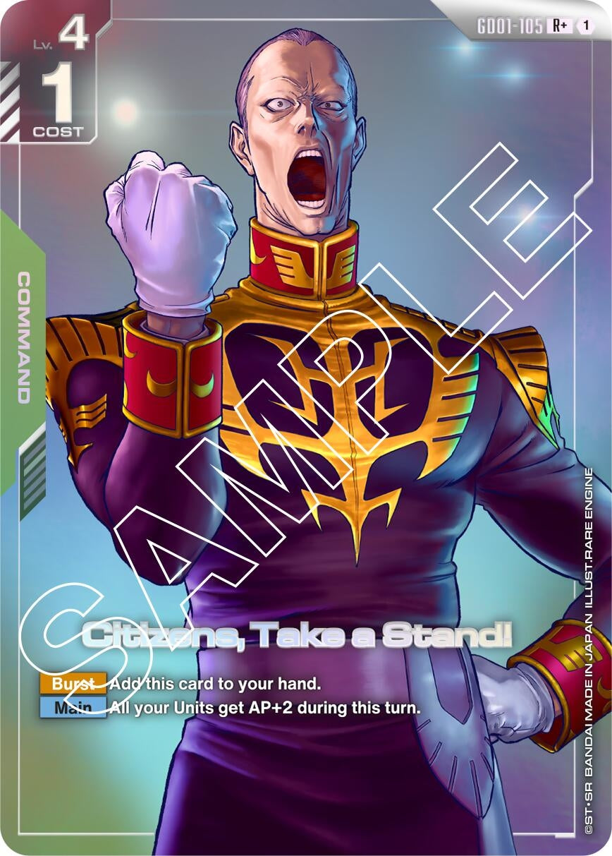 Citizens, Take a Stand! (R+) (GD01-105) (Newtype Rising)