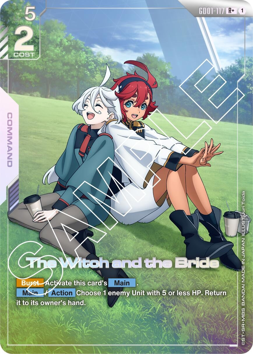 Image for The Witch and the Bride (R+) (GD01-117) (Newtype Rising) (GD01) - Gundam Card Game