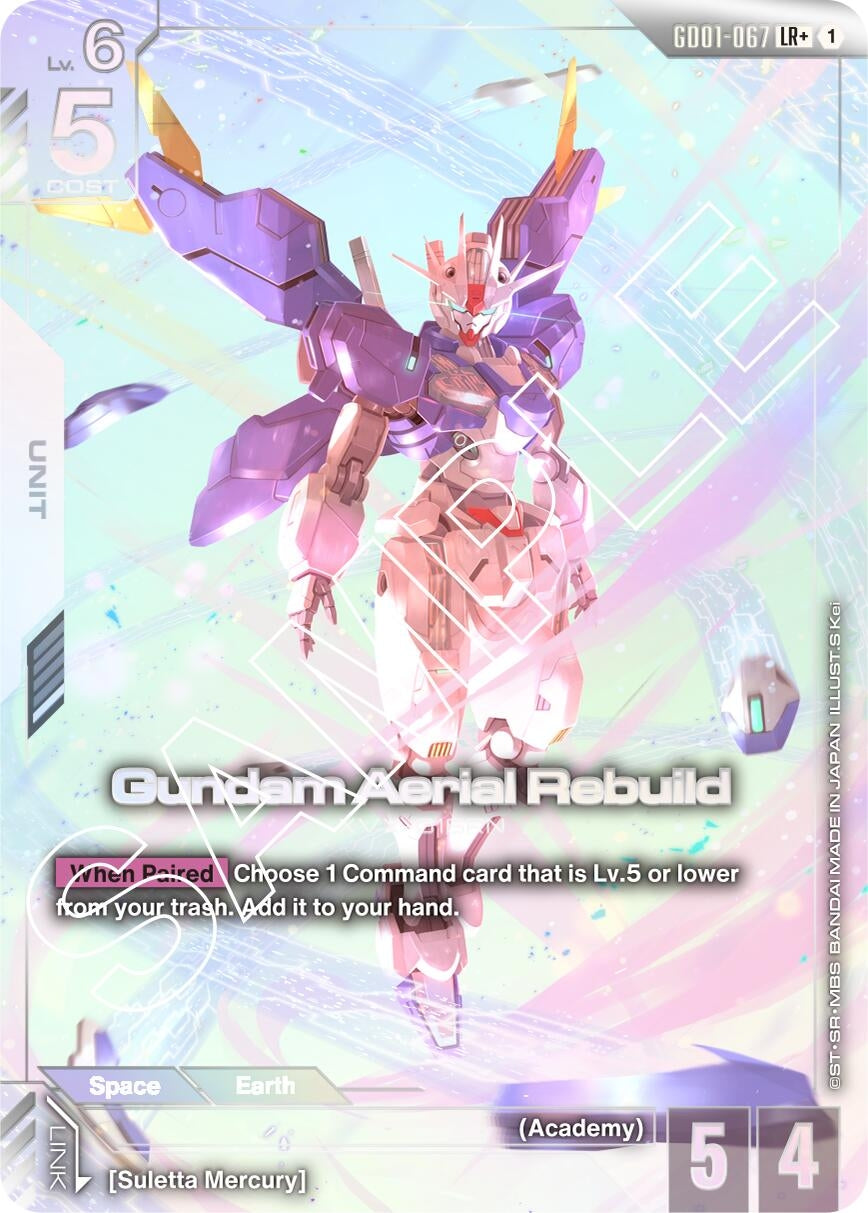 Image for Gundam Aerial Rebuild (LR+) (GD01-067) (Newtype Rising) (GD01) - Gundam Card Game