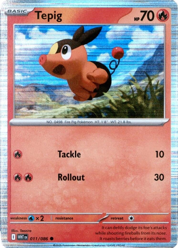 Image for Tepig - 011/086 (Unova Poster Collection) (011/086) (Miscellaneous Cards & Products) (MCAP) - Pokemon