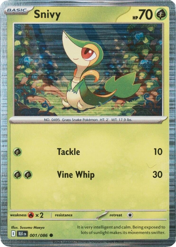 Image for Snivy - 001/086 (Unova Poster Collection) (001/086) (Miscellaneous Cards & Products) (MCAP) - Pokemon