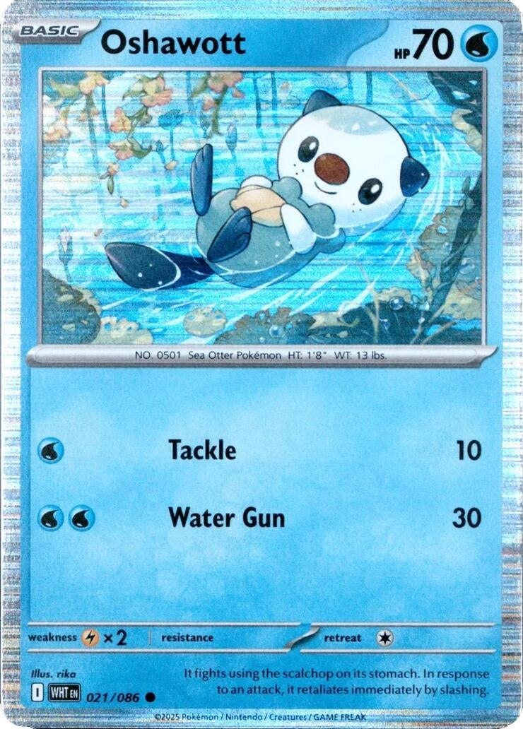 Image for Oshawott - 021/086 (Unova Poster Collection) (021/086) (Miscellaneous Cards & Products) (MCAP) - Pokemon