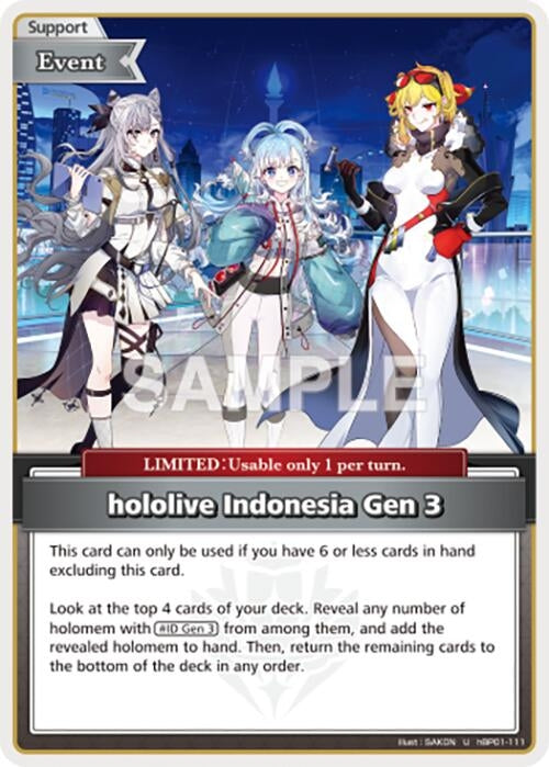 Image for hololive Indonesia Gen  (U) (hBP01-111) (Blooming Radiance) (BP01E) - Hololive