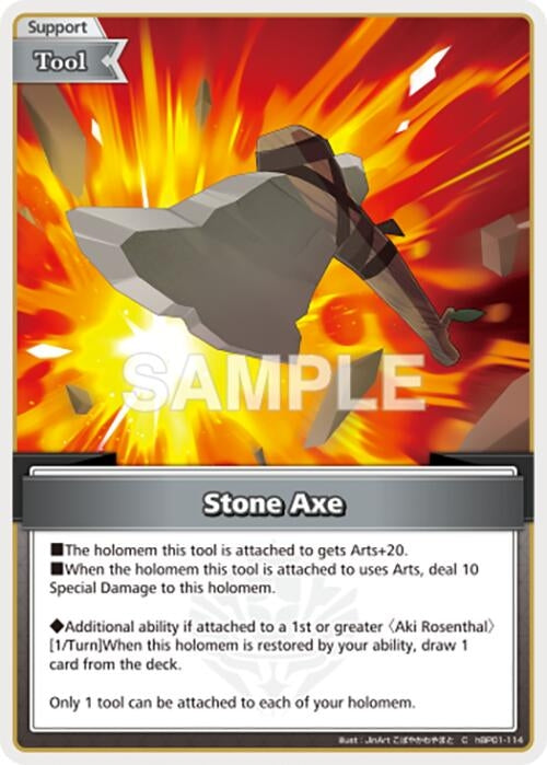 Image for Stone Axe (C) (hBP01-114) (Blooming Radiance) (BP01E) - Hololive