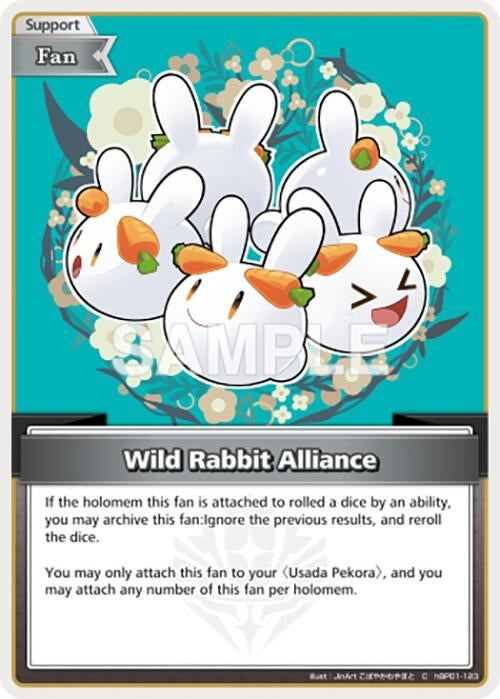 Image for Wild Rabbit Alliance (C) (hBP01-123) (Blooming Radiance) (BP01E) - Hololive