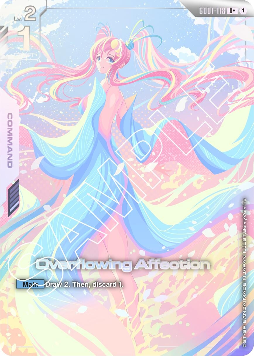 Image for Overflowing Affection (U+) (GD01-118) (Newtype Rising) (GD01) - Gundam Card Game
