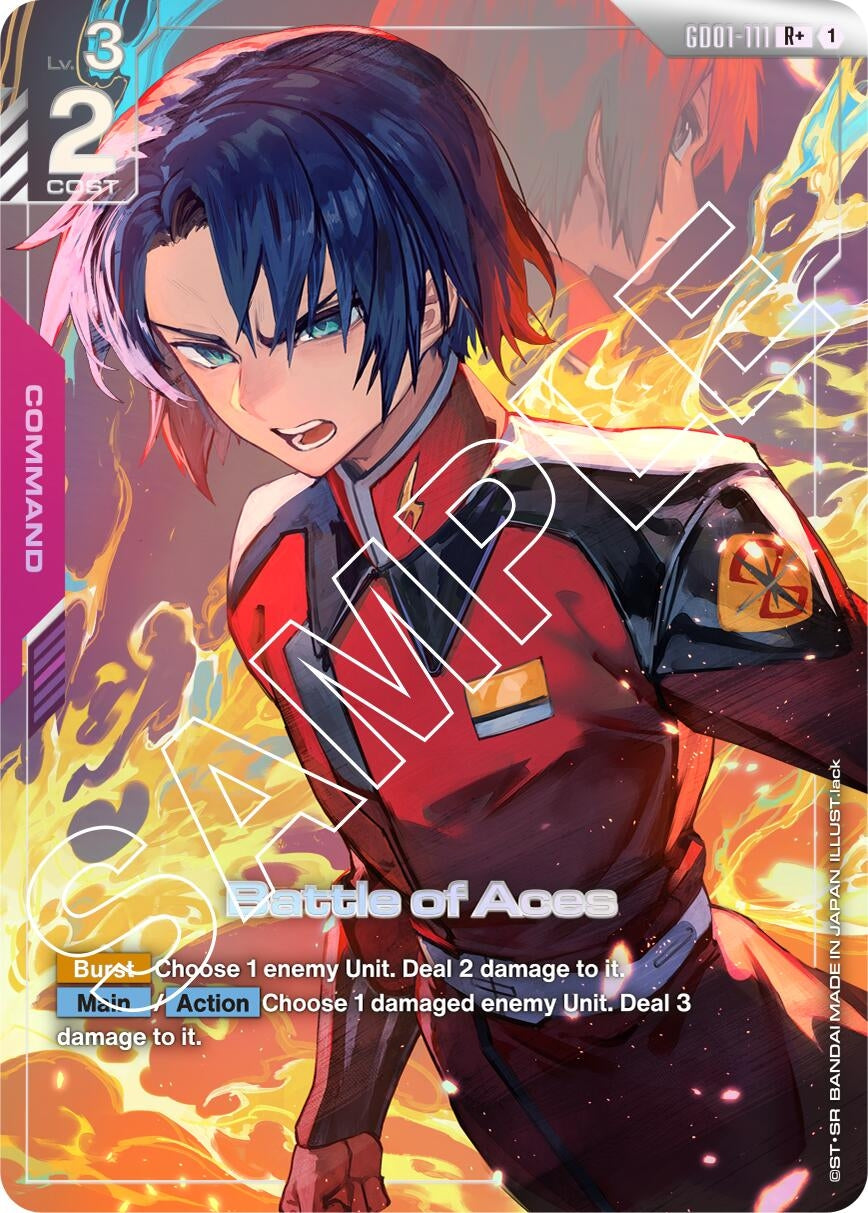 Image for Battle of Aces (R+) (GD01-111) (Newtype Rising) (GD01) - Gundam Card Game