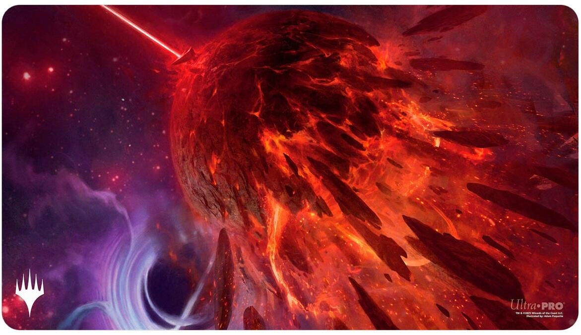 Image for Edge of Eternities Playmat for Magic: The Gathering - Mythic Land Red - Playmats