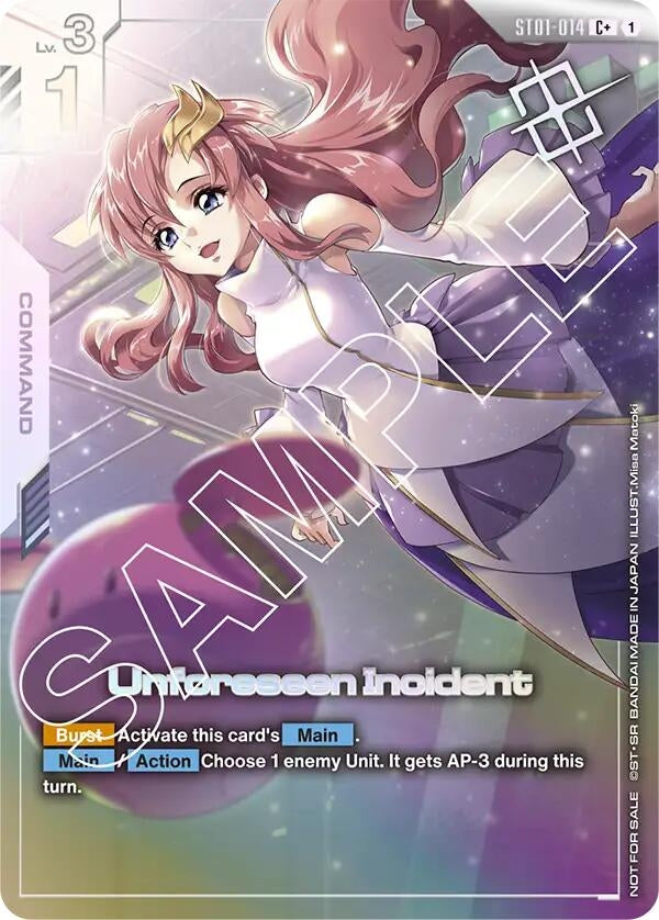 Image for Unforeseen Incident (Store Tournament Winner Pack 01) (ST01-014) (Gundam Promotional Cards) (GCG-PR) - Gundam Card Game