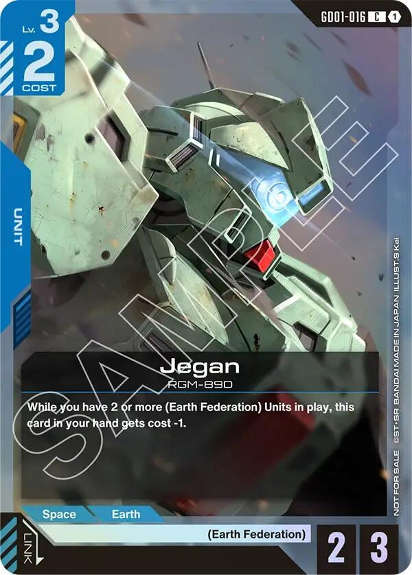 Image for Jegan (Store Tournament Participant Pack 01) (GD01-016) (Gundam Promotional Cards) (GCG-PR) - Gundam Card Game