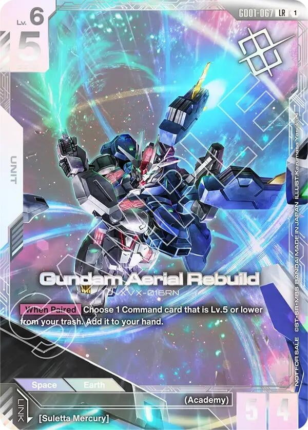 Image for Gundam Aerial Rebuild (Newtype Challenge 2025 Mission1) (GD01-067) (Gundam Promotional Cards) (GCG-PR) - Gundam Card Game