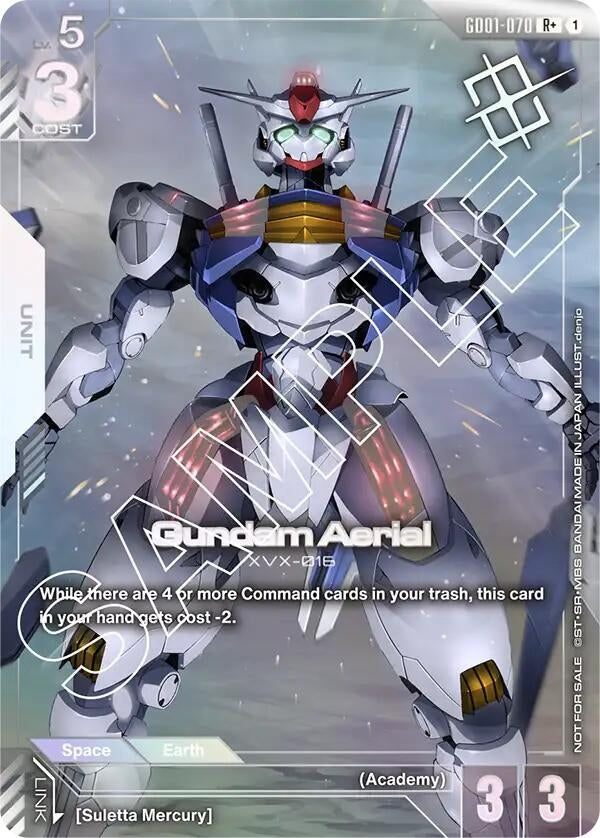 Image for Gundam Aerial (Store Tournament Winner Pack 01) (GD01-070) (Gundam Promotional Cards) (GCG-PR) - Gundam Card Game
