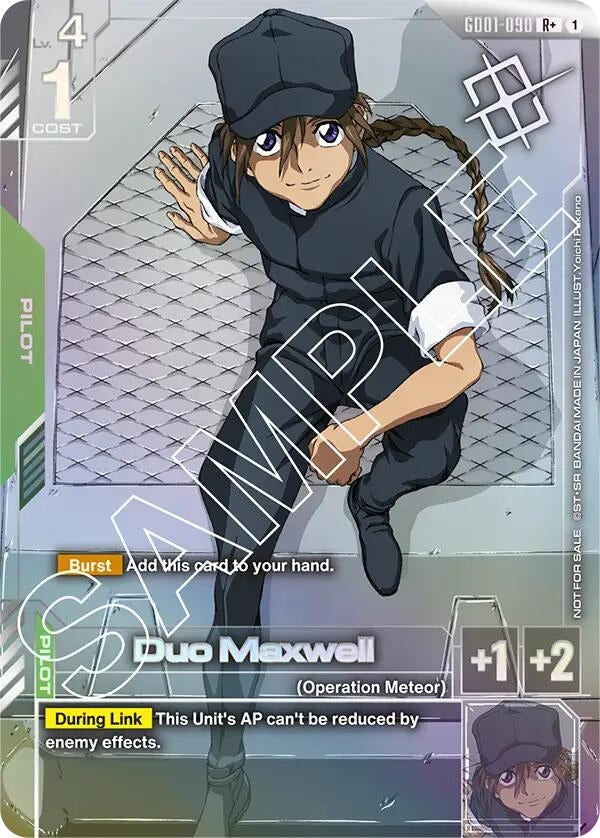 Image for Duo Maxwell (Store Tournament Winner Pack 01) (GD01-090) (Gundam Promotional Cards) (GCG-PR) - Gundam Card Game