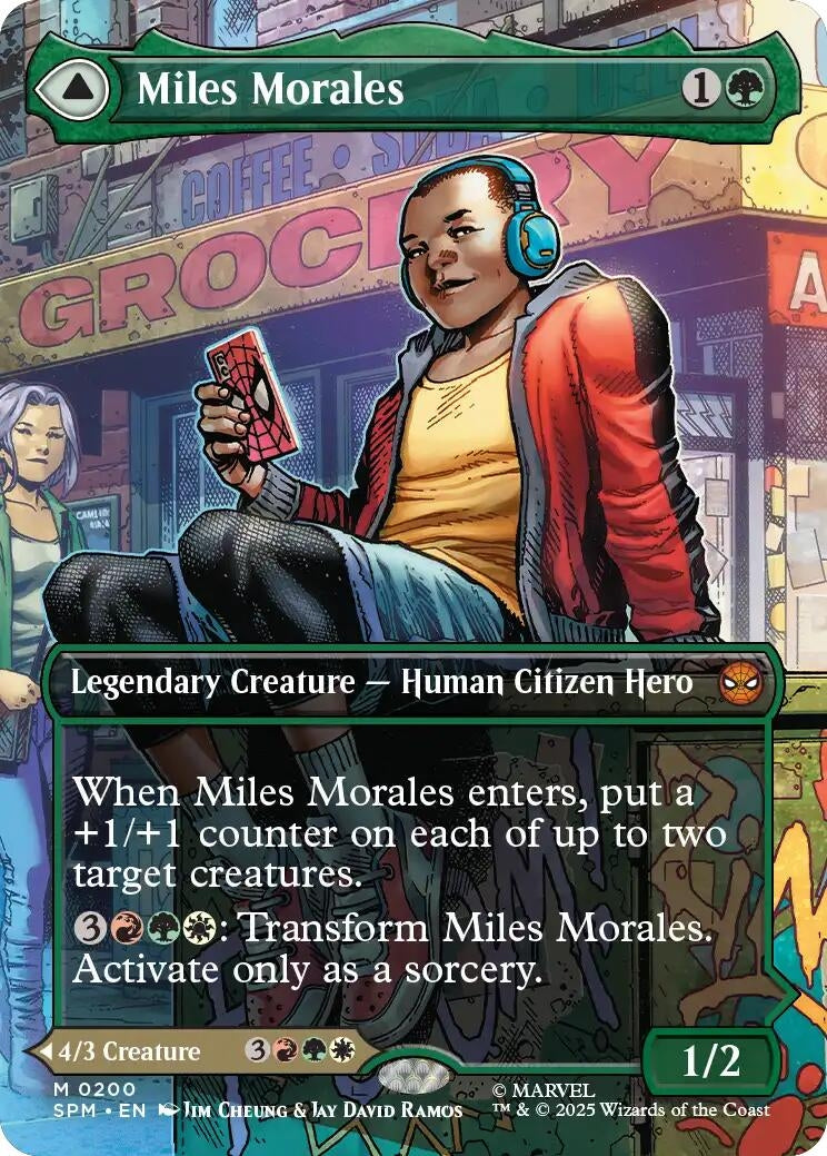 Miles Morales (0200) (Borderless) (200) (Marvel's Spider-Man) - PokeBox USA