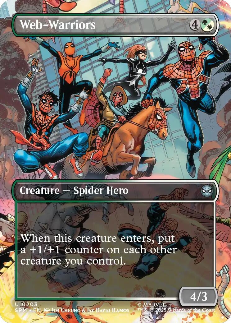 Web-Warriors (Borderless) (203) (Marvel's Spider-Man)