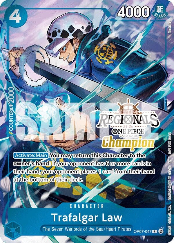 Image for Trafalgar Law (Offline Regional Champion Card Set 2025 Vol.2) (OP07-047) (One Piece Promotion Cards) (OP-PR) - One Piece Card Game