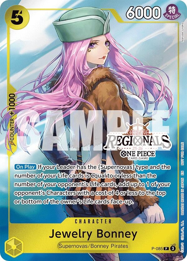Image for Jewelry Bonney (Offline Regional Participation Pack 2025 Vol.2) (P-085) (One Piece Promotion Cards) (OP-PR) - One Piece Card Game
