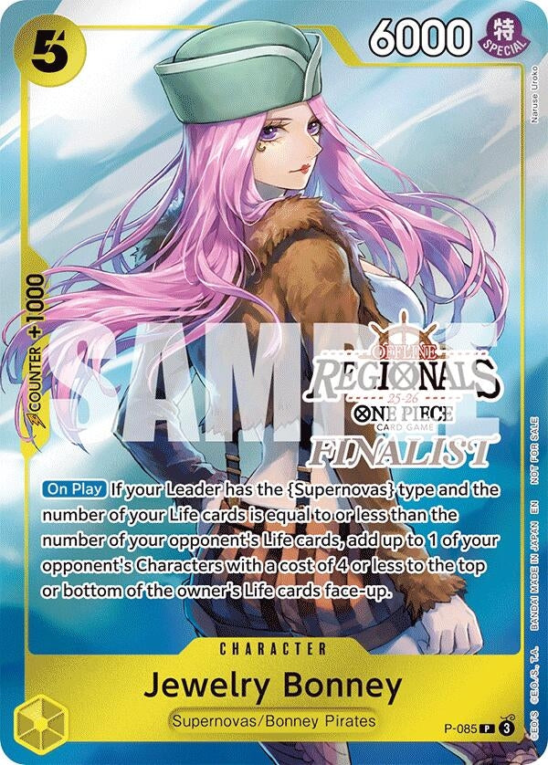 Image for Jewelry Bonney (Offline Regional Finalist Card Set 2025 Vol.2) (P-085) (One Piece Promotion Cards) (OP-PR) - One Piece Card Game