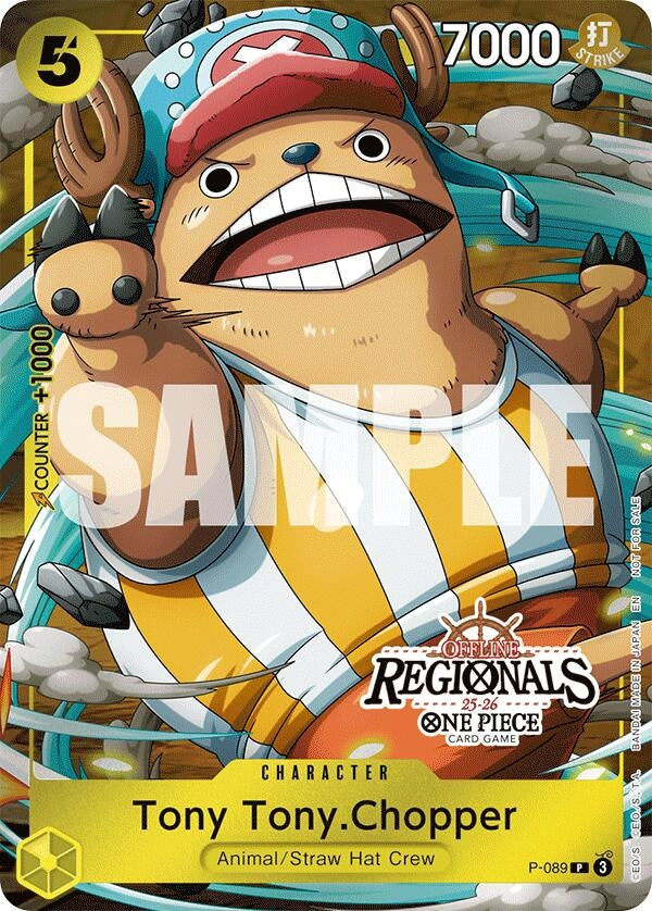 Image for Tony Tony.Chopper (Offline Regional Participation Pack 2025 Vol.2) (P-089) (One Piece Promotion Cards) (OP-PR) - One Piece Card Game