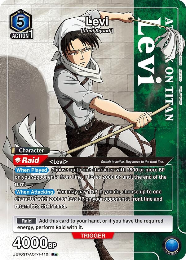Image for Levi (R*) (UE10ST/AOT-1-110) (UE10ST: Attack on Titan Starter Deck) (UE10ST) - Union Arena