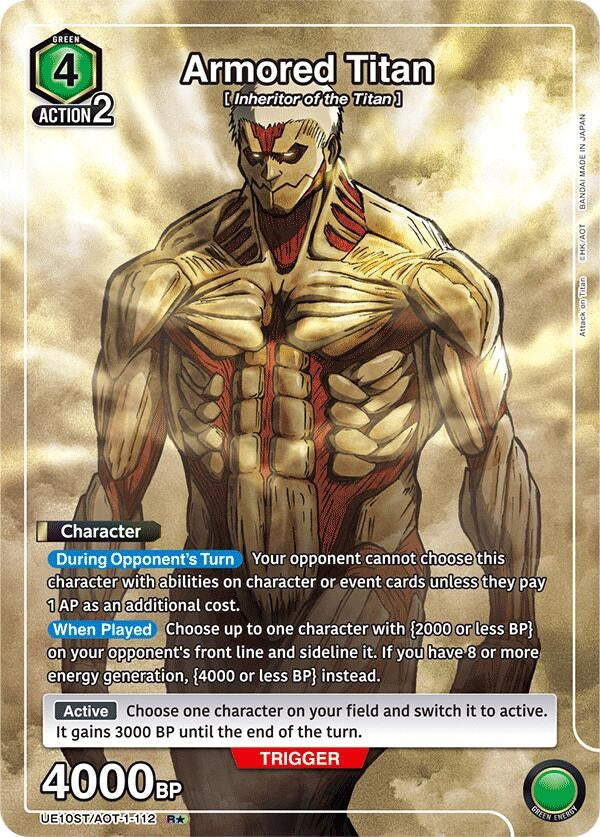 Image for Armored Titan (R*) (UE10ST/AOT-1-112) (UE10ST: Attack on Titan Starter Deck) (UE10ST) - Union Arena
