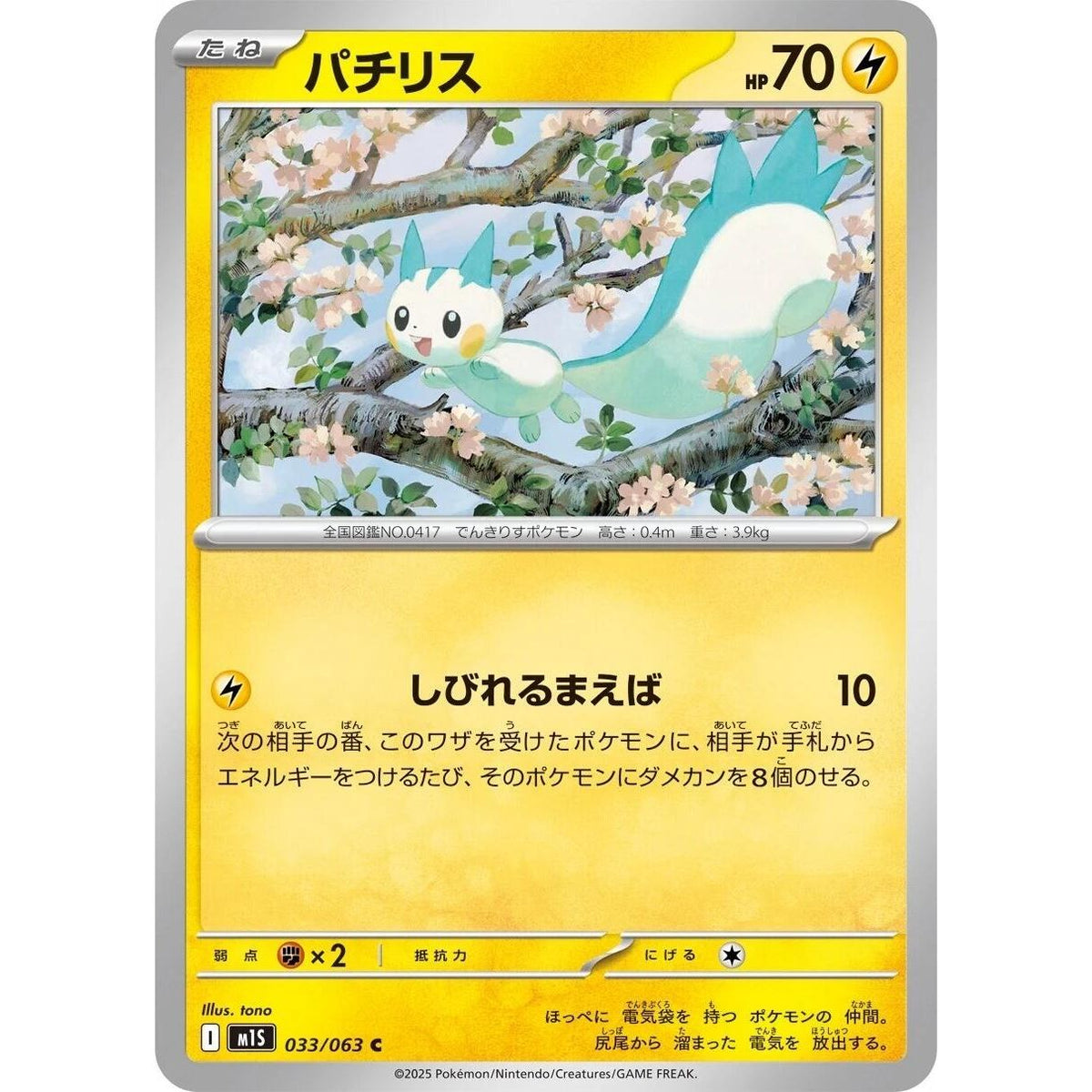 Image for Pachirisu (033/063) (m1S: Mega Symphonia) - Pokemon Japan