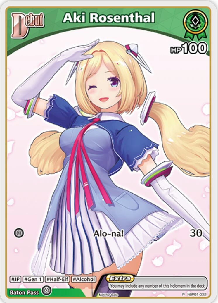 Image for Aki Rosenthal (P) (hBP01-032) (hBP01-032) (hololive OFFICIAL CARD GAME Promos) (hOCGP) - Hololive