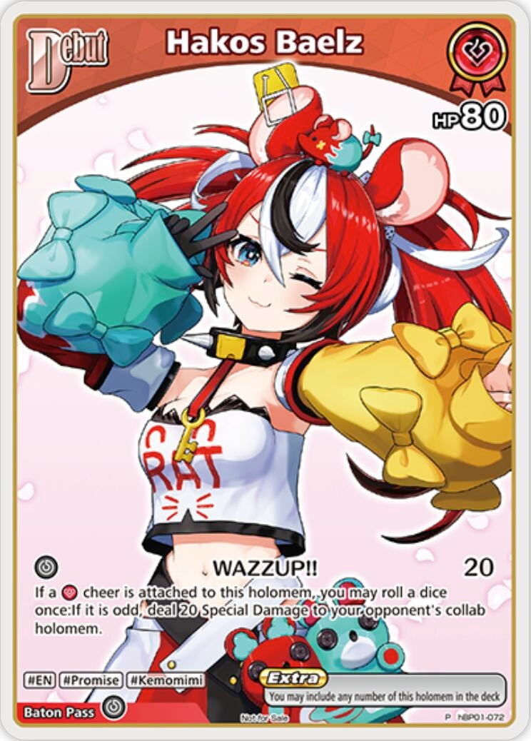 Image for Hakos Baelz (P) (hBP01-072) (hBP01-072) (hololive OFFICIAL CARD GAME Promos) (hOCGP) - Hololive