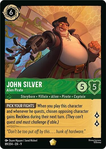 Image for John Silver - Alien Pirate (89/204) (Fabled) (9) - Disney Lorcana