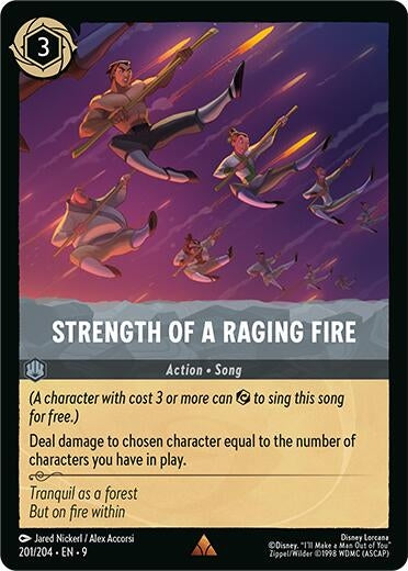 Image for Strength of a Raging Fire (201/204) (Fabled) (9) - Disney Lorcana