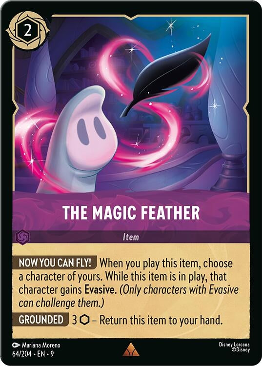 Image for The Magic Feather (64/204) (Fabled) (9) - Disney Lorcana