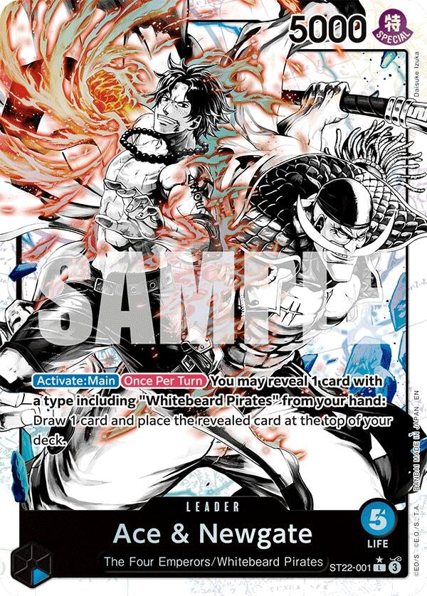 Image for Ace & Newgate (Parallel) (ST22-001) (Starter Deck 22: Ace & Newgate) (ST-22) - One Piece Card Game