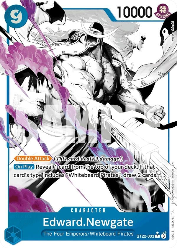 Image for Edward.Newgate (Parallel) (ST22-003) (Starter Deck 22: Ace & Newgate) (ST-22) - One Piece Card Game