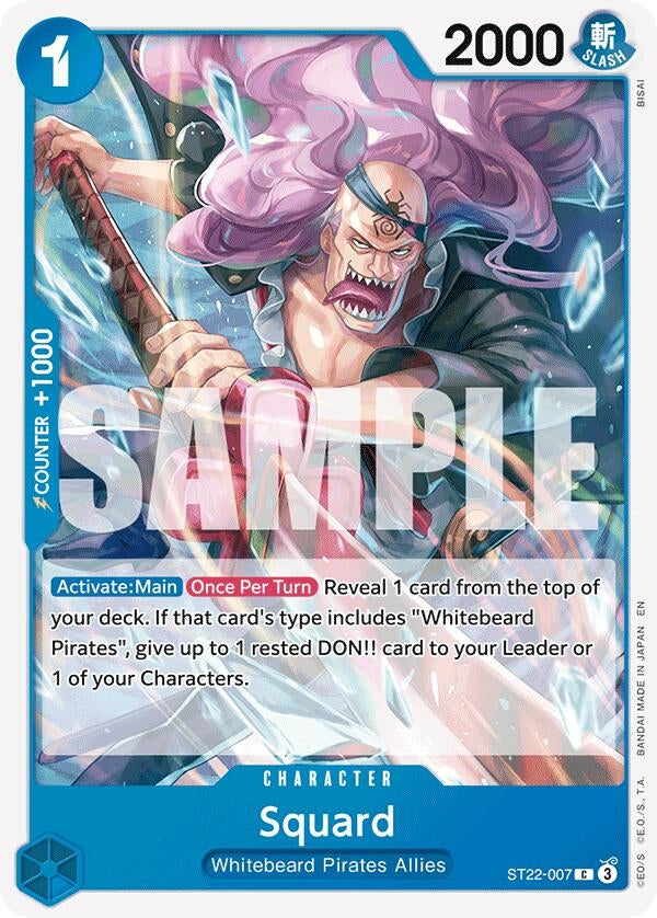 Image for Squard (ST22-007) (Starter Deck 22: Ace & Newgate) (ST-22) - One Piece Card Game