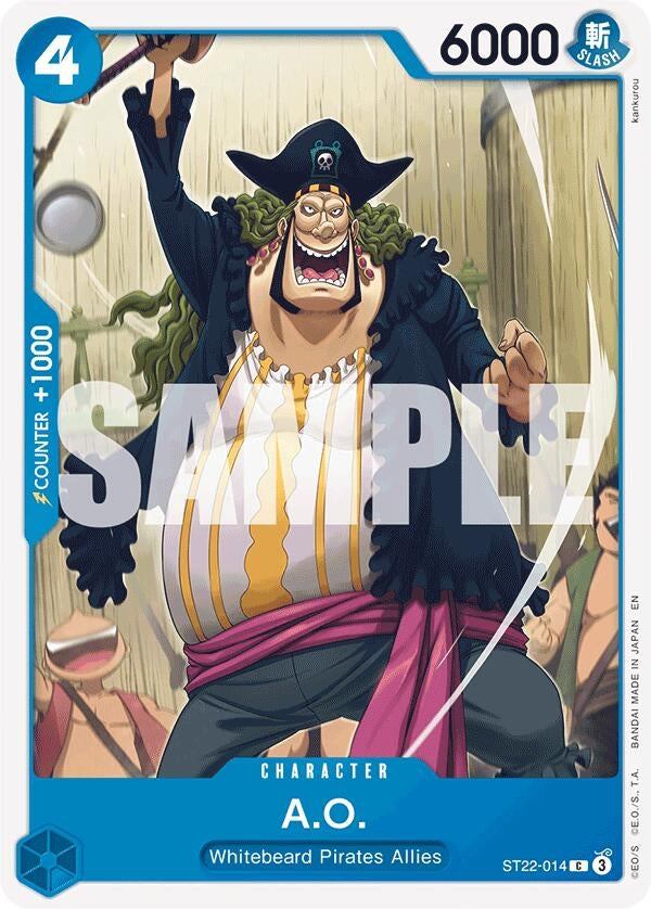 Image for A.O. (ST22-014) (Starter Deck 22: Ace & Newgate) (ST-22) - One Piece Card Game