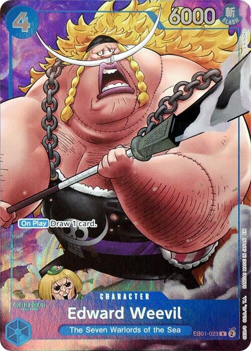 Image for Edward Weevil (Seven Warlords of the Sea Binder Set) (EB01-023) (One Piece Promotion Cards) (OP-PR) - One Piece Card Game