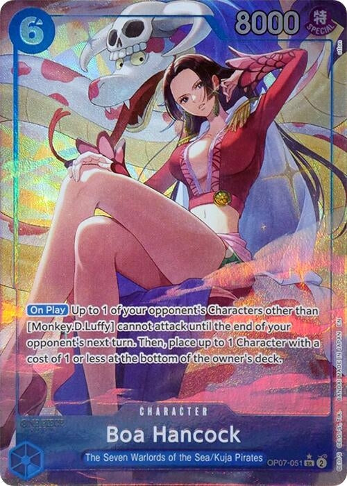 Image for Boa Hancock (Seven Warlords of the Sea Binder Set) (Alternate Art) (OP07-051) (One Piece Promotion Cards) (OP-PR) - One Piece Card Game