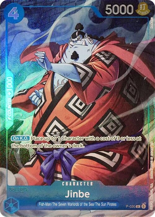 Image for Jinbe (Seven Warlords of the Sea Binder Set) (P-030) (One Piece Promotion Cards) (OP-PR) - One Piece Card Game