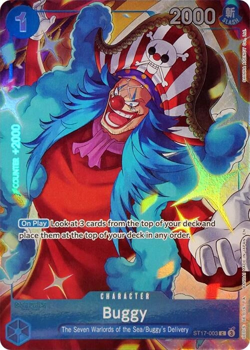 Image for Buggy (Seven Warlords of the Sea Binder Set) (ST17-003) (One Piece Promotion Cards) (OP-PR) - One Piece Card Game