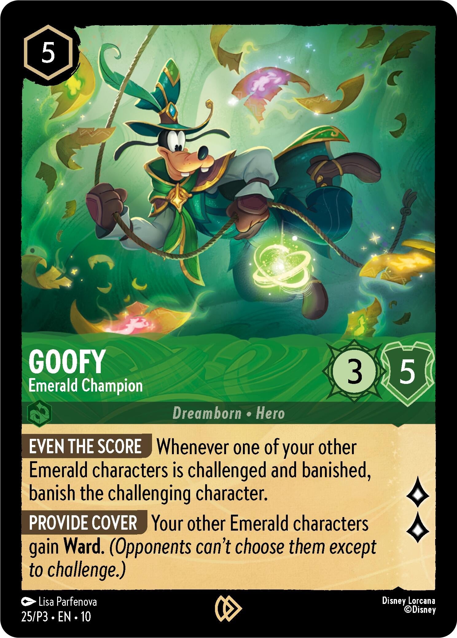 Image for Goofy - Emerald Champion (25) (Disney Lorcana Promo Cards) (DLPC) - Disney Lorcana